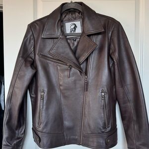 Women’s Leather Jacket (Choc Brown Lambskin)